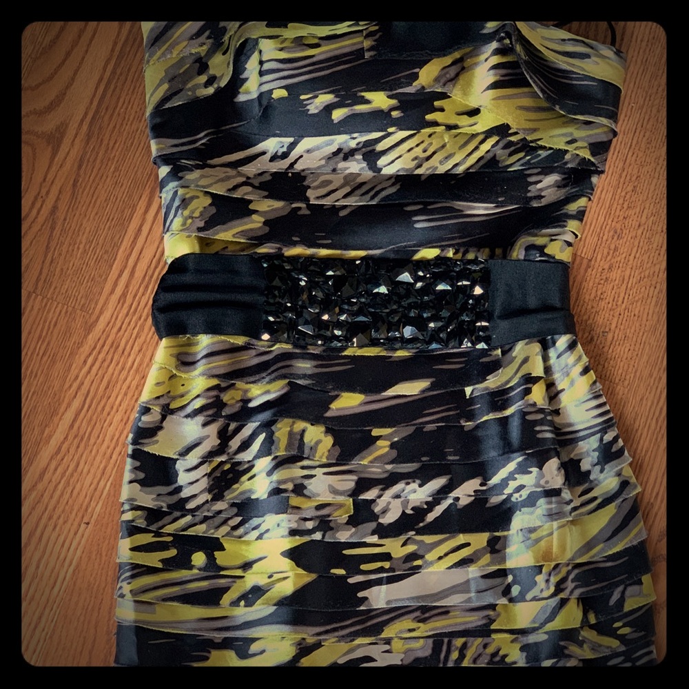Bebe mini dress with detachable belt